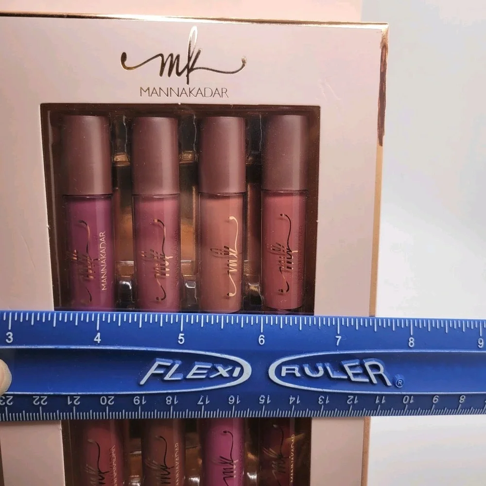 Manna Kadar Lip Library‎ II 8pc Liquid Lip Stain Set Hydrating Makeup Kit